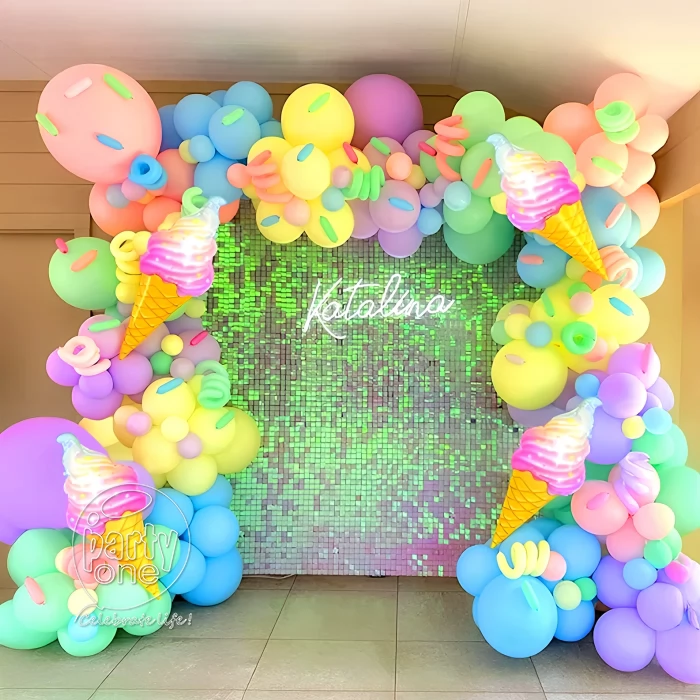 kids theme decorations Ice Cream Theme Birthday Decoration