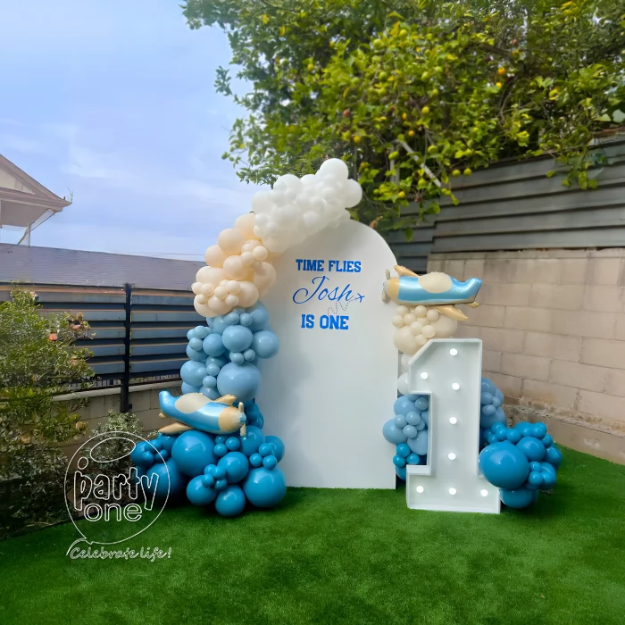 birthday Superb Airplane Balloon Decoration