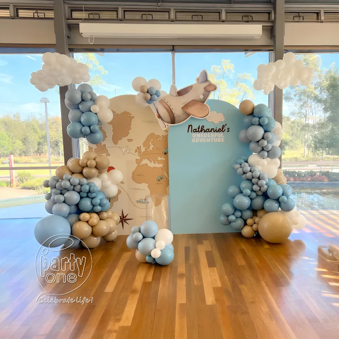 birthday Travel Theme Balloon Decoration