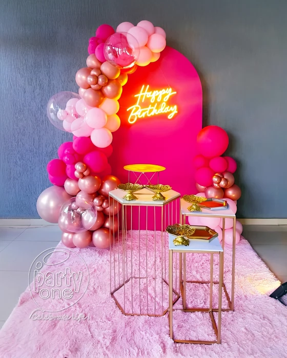 birthday Simple Barbie Theme Balloon Decoration