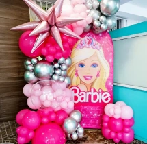 birthday Barbie Theme Birthday Balloon Arch Decoration