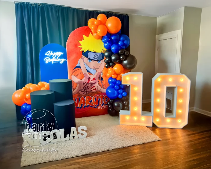 birthday Elegant Naruto Theme Birthday Decoration
