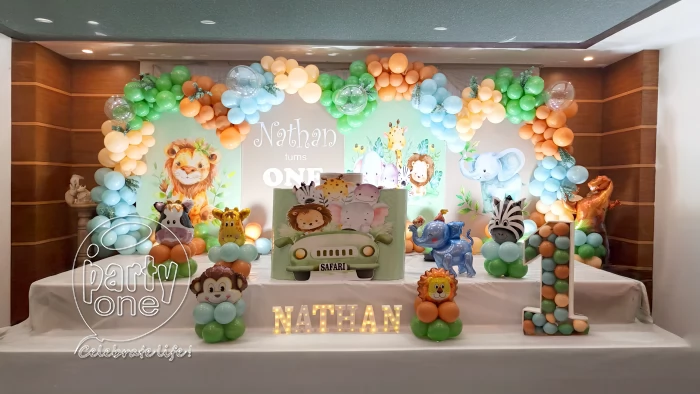 birthday 1st Birthday Safari Jungle Theme Decoration