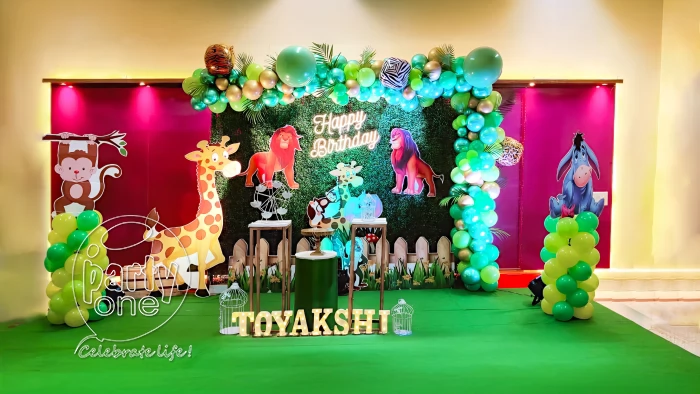 birthday Forest Theme Birthday Balloon Decoration