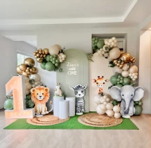 birthday Soft Jungle Theme Birthday Decoration