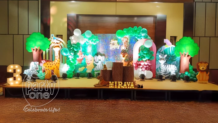 birthday 3rd Birthday Jungle Theme Decoration