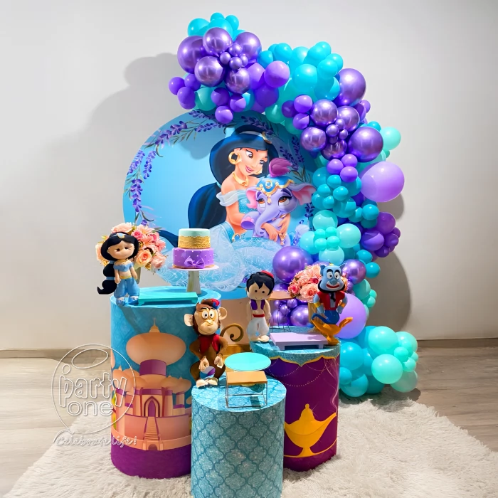 birthday Girls Jasmine Ring Theme Balloon Decoration