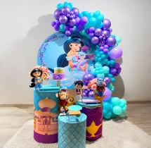 birthday Girls Jasmine Ring Theme Balloon Decoration