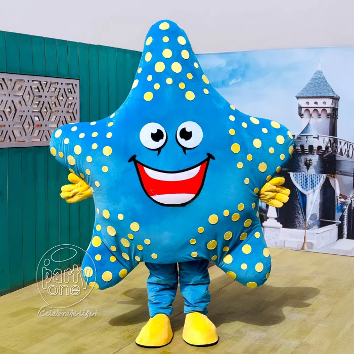 Cute Starfish Mascot for Party