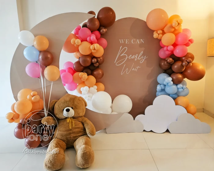 baby shower decorations Teddy Theme Colorful Baby Shower Decor
