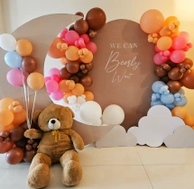 baby shower decorations Teddy Theme Colorful Baby Shower Decor