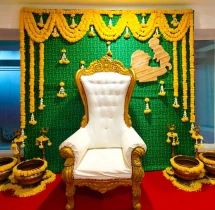 baby shower decorations Traditional Seemantham Flower Decoration