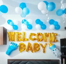 welcome baby decorations Boy Baby Welcome Balloon Decoration