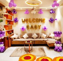 welcome baby decorations Baby Welcome Flower and Balloon Decoration