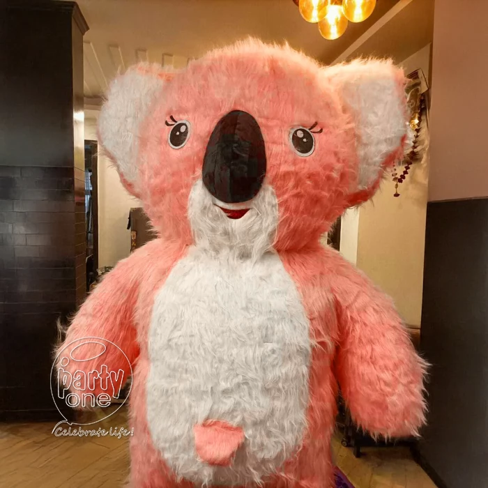 Pink Koala Bear Mascot