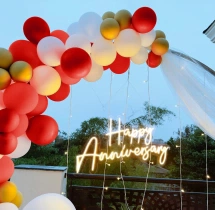 decorations Romantic Anniversary Neon Light Ring Decoration