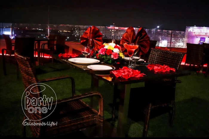 candlelight dinners Rooftop Dinner Date at Bhagini Icon Premier
