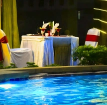 candlelight dinners Poolside Candlelight Dinner Date at Halcyon Hotel