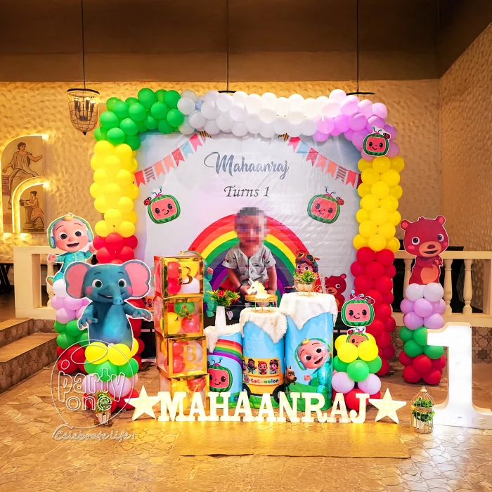 birthday First Birthday Cocomelon Theme Decoration