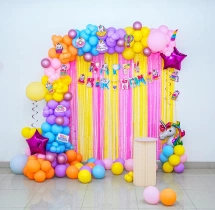 birthday Simple Unicorn Theme Balloon Arch Decoration