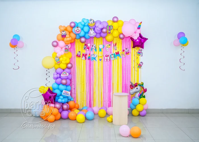 birthday Simple Unicorn Theme Balloon Arch Decoration