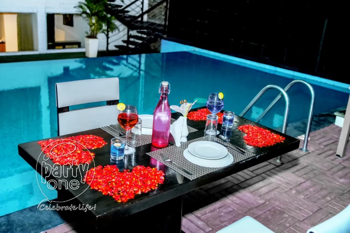 candlelight dinners Poolside Candlelight Dinner Date at InvenTree