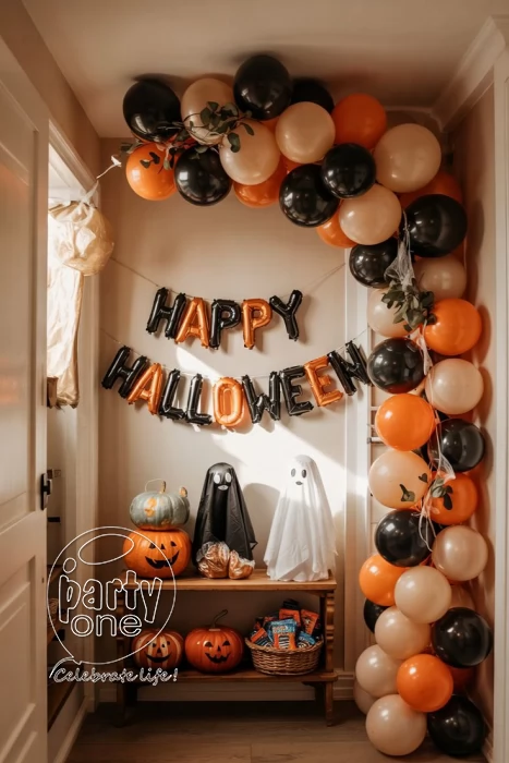 festival decorations Simple Halloween Balloon Decoration