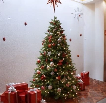 festival decorations Simple Christmas Office Balloon Decoration