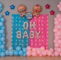baby shower decorations Baby Shower Frill Balloon Wall Decoration