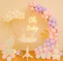 baby shower decorations Neon Light Baby Shower Balloon Decoration