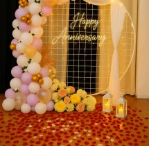 decorations Elegant Anniversary Balloon Ring Decoration