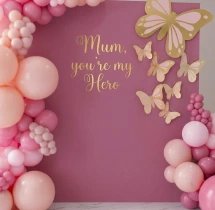 decorations Soft Pink Mothers Day Backdrop Decor