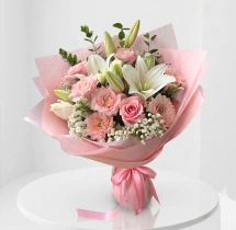 decorations Blush Pastel Pink Floral Bouquet