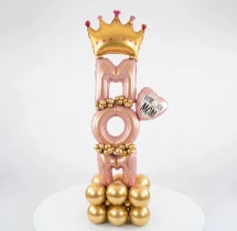 decorations Royal Crown Mothers Day Balloon Stand