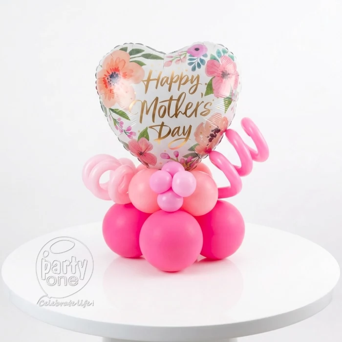 surprises Happy Mothers Day Heart Balloon Bouquet