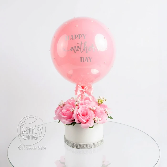 surprises Pink Rose and Balloon Bouquet