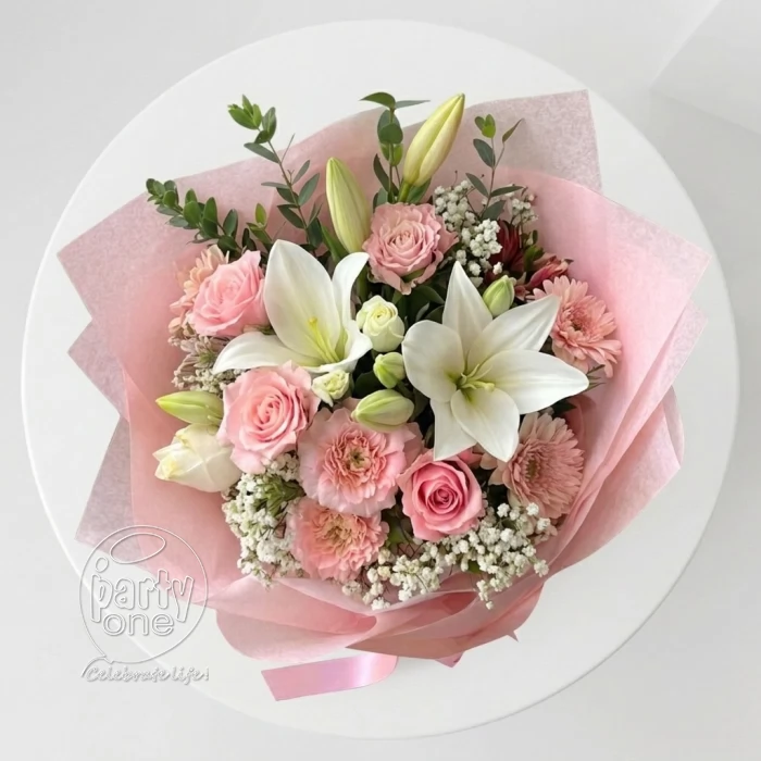 surprises Blush Pastel Pink Floral Bouquet