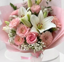 decorations Blush Pastel Pink Floral Bouquet