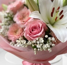 decorations Blush Pastel Pink Floral Bouquet