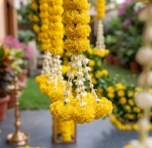 decorations Simple Haldi Flower Ring Decoration