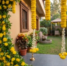 decorations Simple Haldi Flower Ring Decoration
