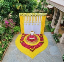 decorations Haldi Background Decoration at Home