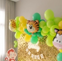 birthday Sequin Jungle Theme Birthday Balloon Decoration