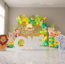 birthday Sequin Jungle Theme Birthday Balloon Decoration