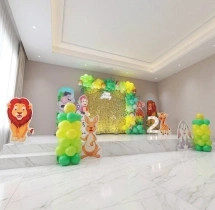 birthday Jungle Theme Birthday Stage Decoration