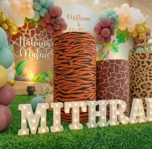 birthday 5th Jungle Theme Birthday Decoration