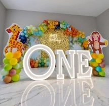 birthday Wild Jungle Sequin Theme Birthday Decoration