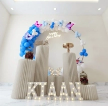 birthday Blue and White Butterfly Ring Decor