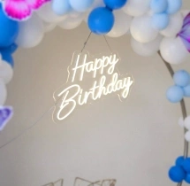 birthday Blue and White Butterfly Ring Decor