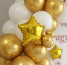 birthday Gold and White Baby Boy Ring Flex Decor
